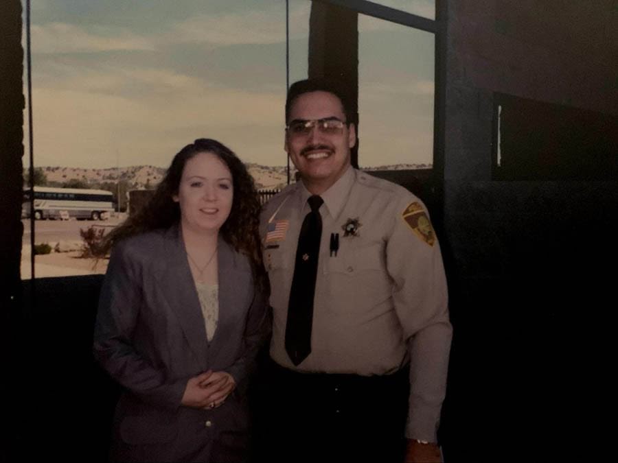 Russo after completing his training to become a police officer.