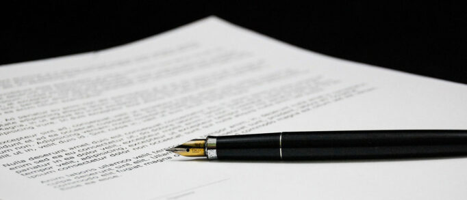 A stack of paperwork