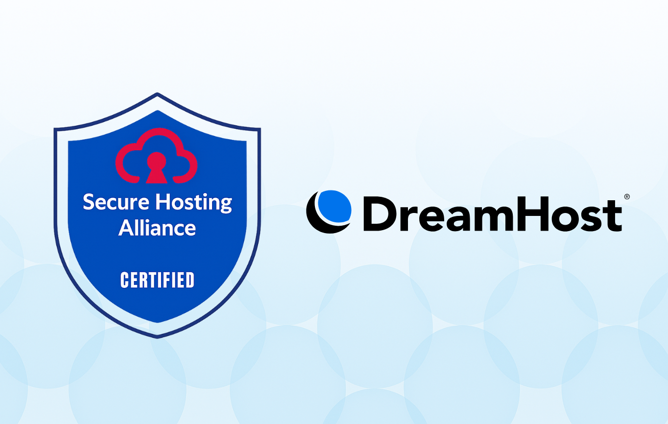 Secure Hosting Alliance Certified - DreamHost
